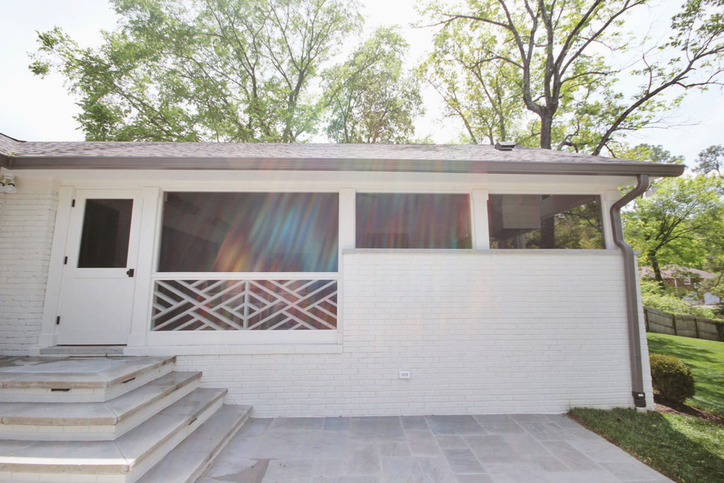 Home addition project in progress for a screened in porch addition. Contact Lotus Building Group as your outdoor contractor in Nashville, TN. 