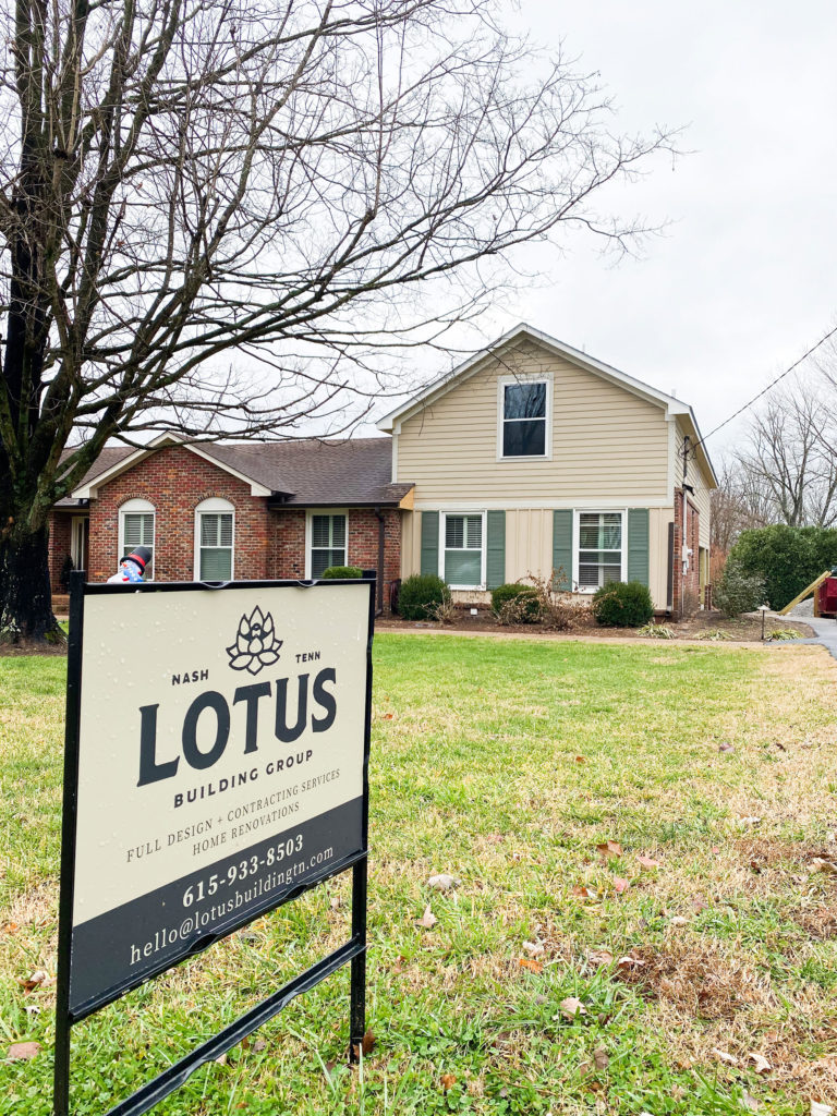 Completed Nashville home addition project for a brick one story home. Contact Lotus Building Group for your new home construction projects in Nashville, TN. 