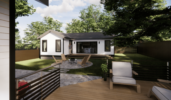 Rendering of a Detached Accessory Dwelling Unit (DADU) Build | Lotus Building Group