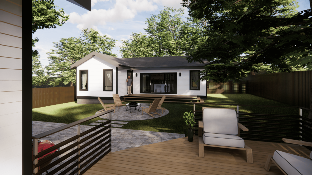 Rendering of a Detached Accessory Dwelling Unit (DADU) Build | Lotus Building Group