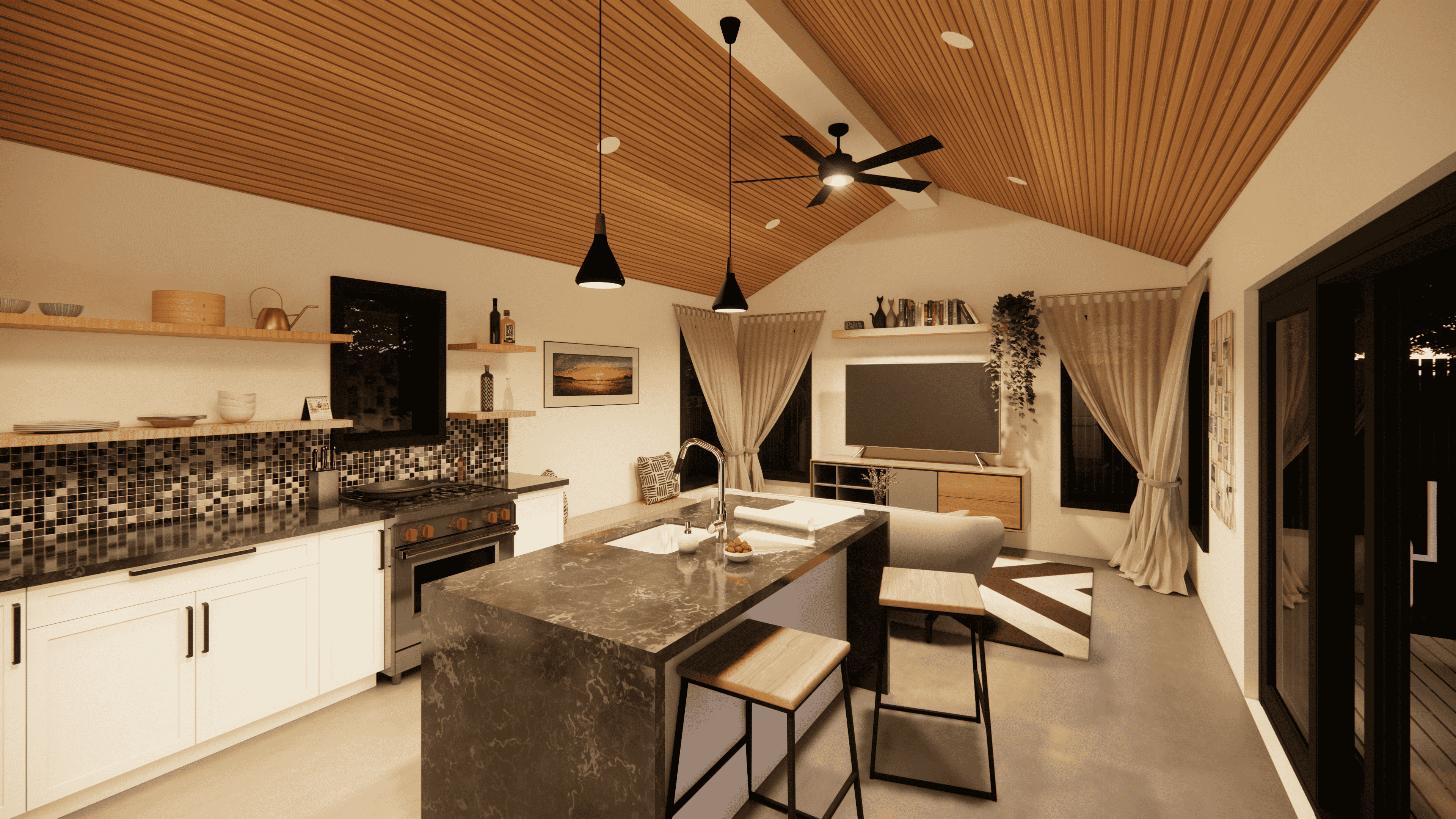 Rendering of a Detached Accessory Dwelling Unit (DADU) Build | Lotus Building Group