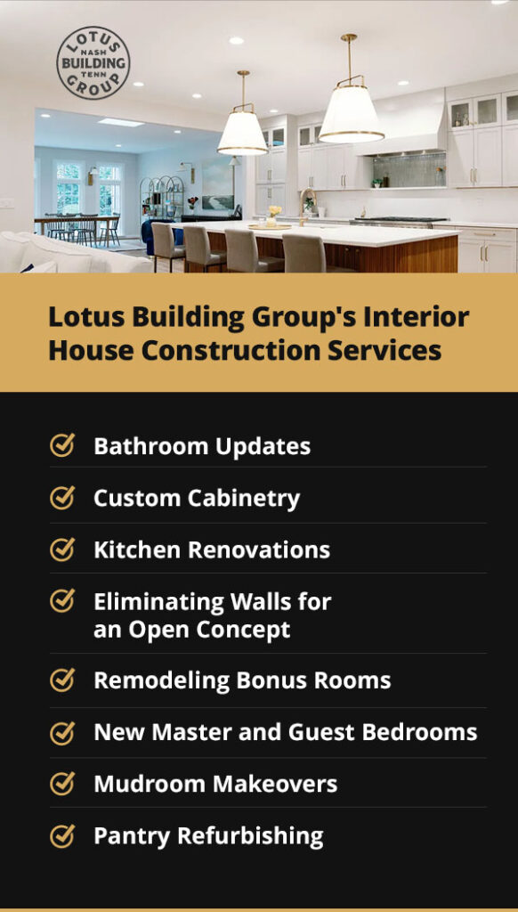 Lotus Building Group's Interior House Construction Services